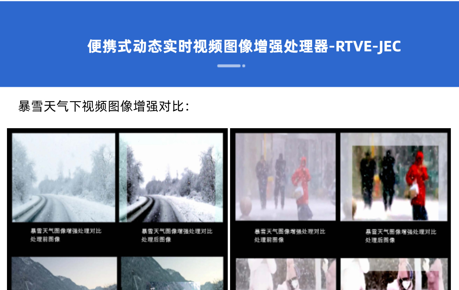 便携式动态数码实时视频图像增强处理器